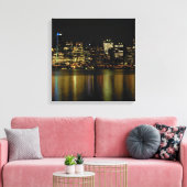 Vancouver Art Print Vancouver Cityscape Canvas (Insitu (Woonkamer))