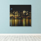 Vancouver Art Print Vancouver Cityscape Canvas (Insitu (Houten vloer))