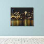 Vancouver Art Print Vancouver Cityscape Canvas (Insitu (Houten vloer))