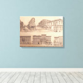 Vancouver Art Print Vancouver Gastown Art Canvas (Insitu (Houten vloer))