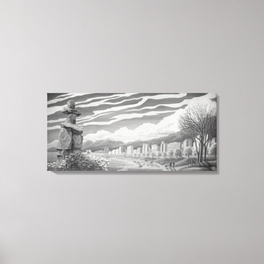 Vancouver Art-Prints Vancouver-Prints Canvas Afdruk (Voorkant)