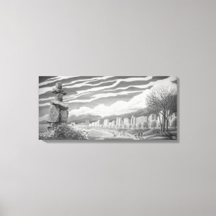 Vancouver Art-Prints Vancouver-Prints Canvas Afdruk