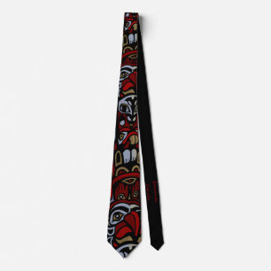 Vancouver Art Stropdassen Vancouver Totem Neckties