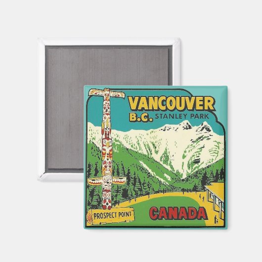Vancouver B.C. Magnet (Voorkant / Achterkant)