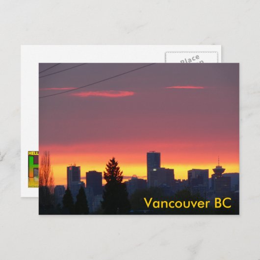 Vancouver BC Briefkaart (Voorkant / Achterkant)