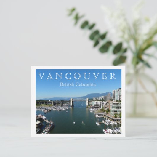 Vancouver, BC Briefkaart (Staand voorkant)