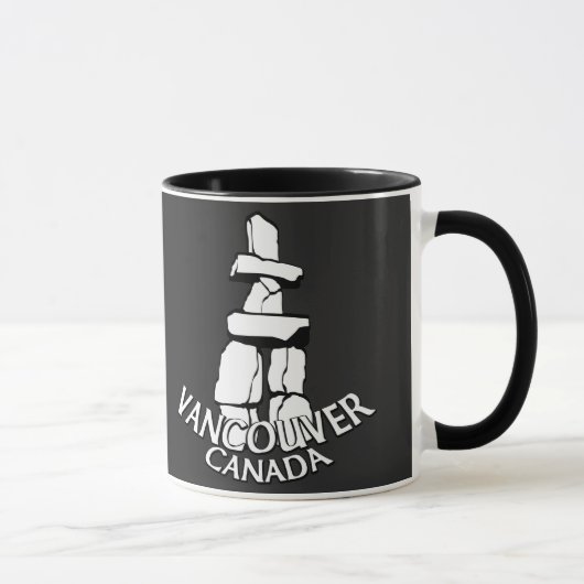 Vancouver BC Canada Coffee Cups Mokken en bril (Rechts)