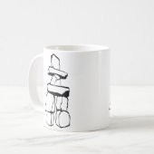 Vancouver BC Canada Coffee Cups Mokken en bril (Voorkant links)