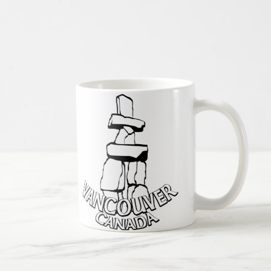 Vancouver BC Canada Coffee Cups Mokken en bril (Rechts)