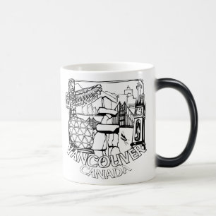 Vancouver BC Canada Coffee Cups Mokken en bril