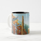 Vancouver BC Canada Coffee Cups Mokken en bril (Voorkant links)