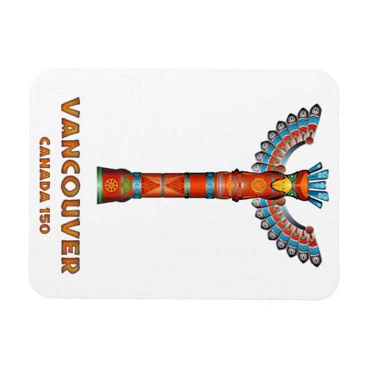 Vancouver (BC) Canada - Kortstaart Magneet (Horizontaal)