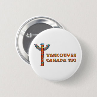 Vancouver (BC) Canada - Kortstaart Ronde Button 5,7 Cm