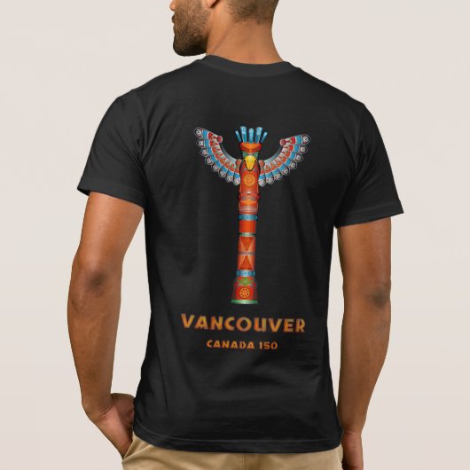 Vancouver (BC) Canada - Kortstaart T-shirt (Achterkant)