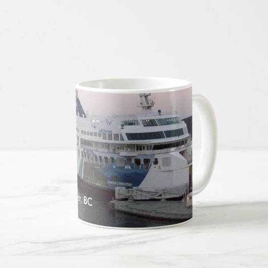 Vancouver, BC ferry souvenir koffiebeker Koffiemok (Voorkant rechts)