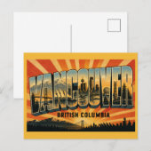 Vancouver BC Kustmetropool Briefkaart (Voorkant / Achterkant)
