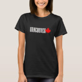 Vancouver BC Maple Leaf Canada Canadian Flag Pride T-shirt (Voorkant)