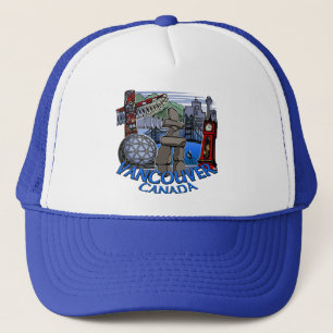 Vancouver BC Petten Souvenir Trucker Caps & Petten