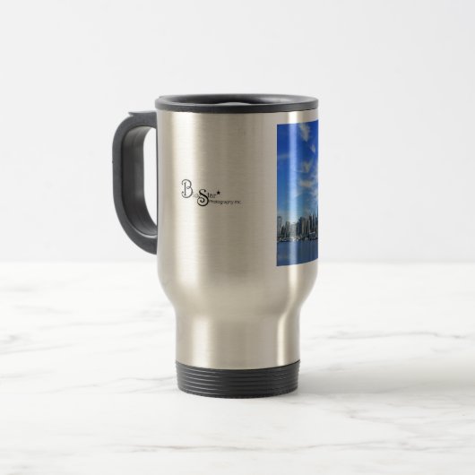 Vancouver, BC-reismoug Reisbeker (Voorkant links)