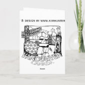 Vancouver BC Souvenir Art Card Landmark Art Card Kaart (Achterkant)