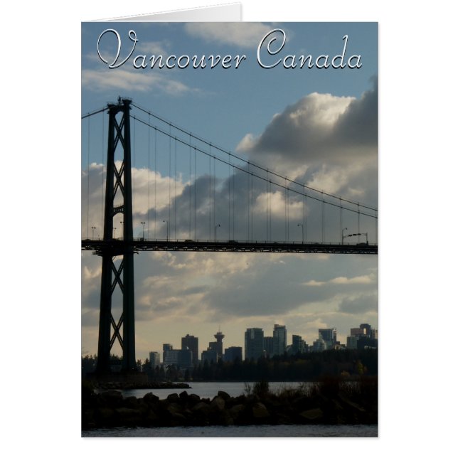 Vancouver BC Souvenir Kaarten Custom Vancouver Kaa (Voorkant)