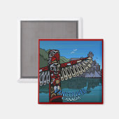Vancouver BC Souvenir Magnets Vancouver Gifts Magneet (Voorkant / Achterkant)