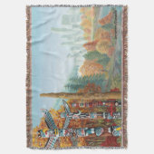 Vancouver Blanket Vancouver Landmark Souvenir Gift Deken (Voorkant Verticaal)