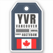 Vancouver-boarding pass - Canada YVR