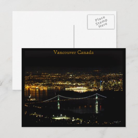 Vancouver Briefkaarten Lion Gate Persoonlijke kaar (Voorkant / Achterkant)