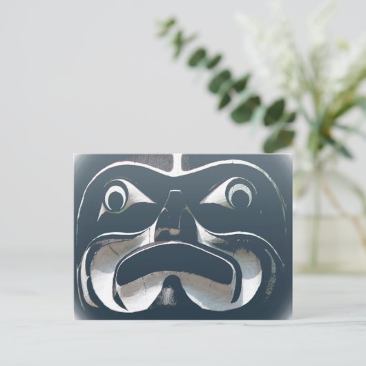 Vancouver Briefkaarten Totem Pole & Landmarks Card (Staand voorkant)