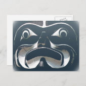 Vancouver Briefkaarten Totem Pole & Landmarks Card (Voorkant / Achterkant)