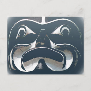 Vancouver Briefkaarten Totem Pole & Landmarks Card