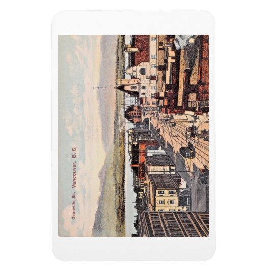 Vancouver, British Columbia, Canada 1908  P Magneet (Verticaal)