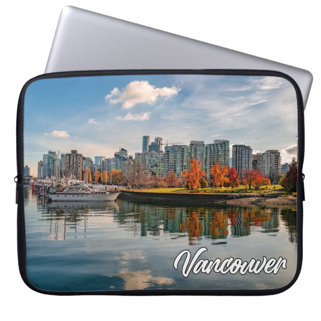 Vancouver, British Columbia, Canada Laptop Sleeve (Voorkant)