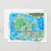 Vancouver British Columbia Canada reizen Feestdagenkaart (Voorkant / Achterkant)