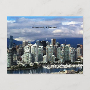 Vancouver, British Columbia, Canada skyline Briefkaart