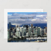Vancouver, British Columbia, Canada skyline Briefkaart (Voorkant / Achterkant)