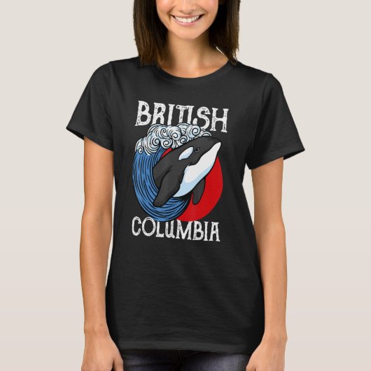 Vancouver British Columbia Orca Whale T-shirt (Voorkant)
