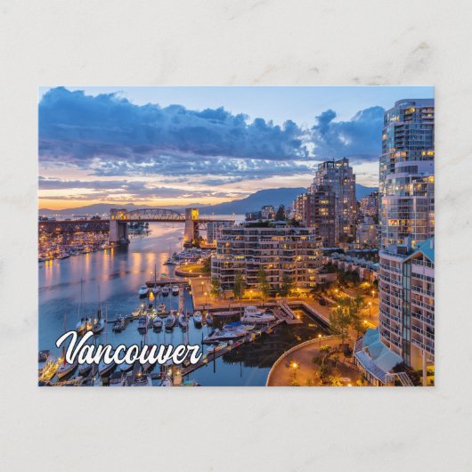 Vancouver, Brits-Columbia, Canada Briefkaart (Voorkant)
