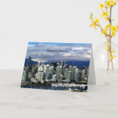 Vancouver, Brits Columbia, Canada cityscape Kaart (Gele Bloem)