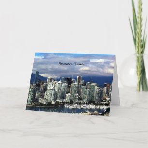 Vancouver, Brits Columbia, Canada cityscape Kaart