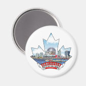 Vancouver, Brits-Columbia Canada Magneet (Voorkant / Achterkant)