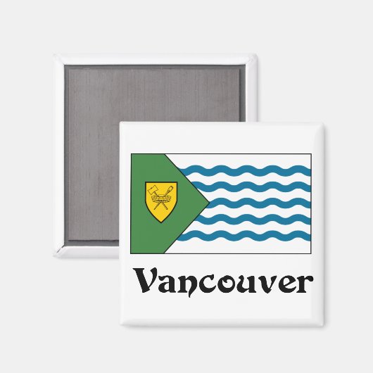 Vancouver, Brits-Columbia vlag Magneet (Voorkant / Achterkant)