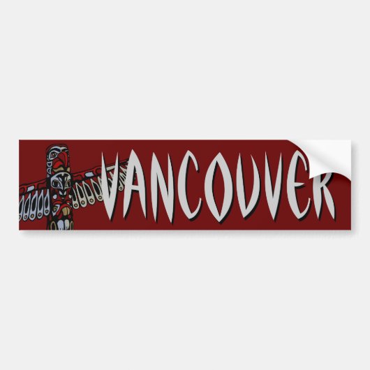 Vancouver Bumpersticker Cool Vancouver BC Souveni (Voorkant)