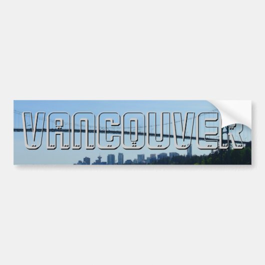 Vancouver Bumpersticker Lions Gate Souvenirs (Voorkant)