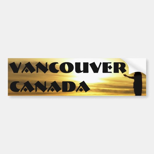 Vancouver Bumpersticker Vancouver Souvenir Gifts (Voorkant)