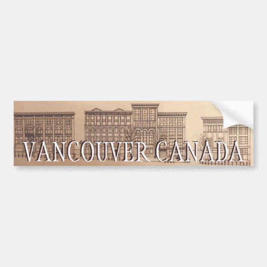 Vancouver Bumpersticker Vancouver Souvenir Gifts (Voorkant)