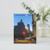 Vancouver by Night Briefkaart (Staand voorkant)