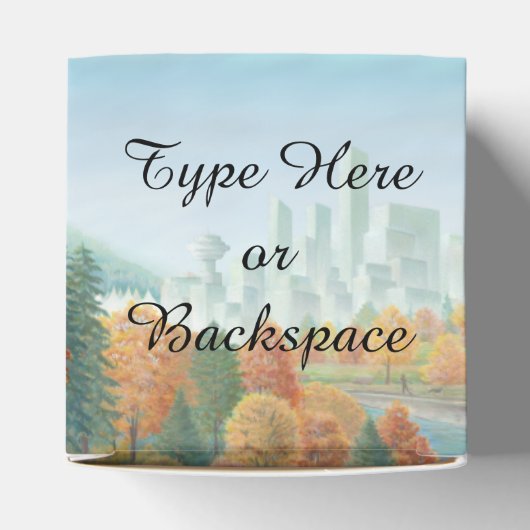 Vancouver Cadebox Speciaal op maat gemaakte cadeau Bedankdoosjes (Bovenkant)