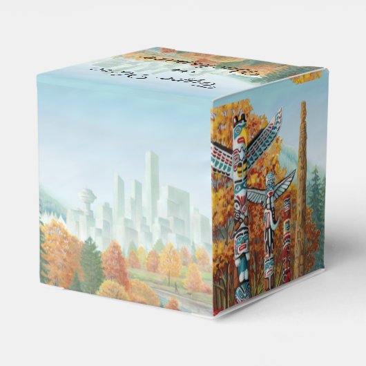 Vancouver Cadebox Speciaal op maat gemaakte cadeau Bedankdoosjes (Achterkant)